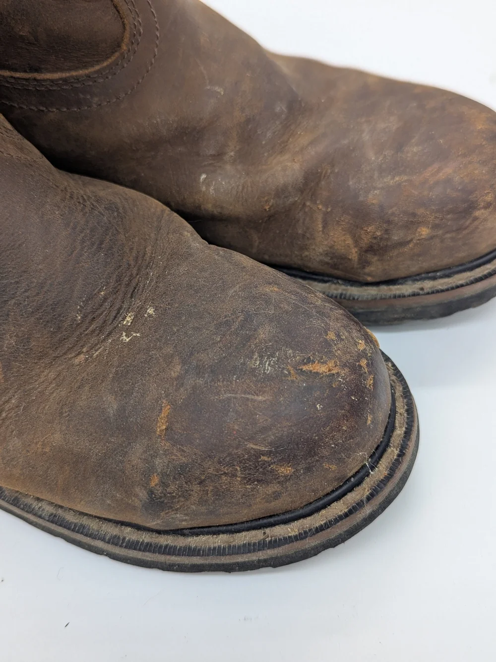 Justin Boots Mens Size 6D Brown Leather Insulated Waterproof Work Boots Rugged